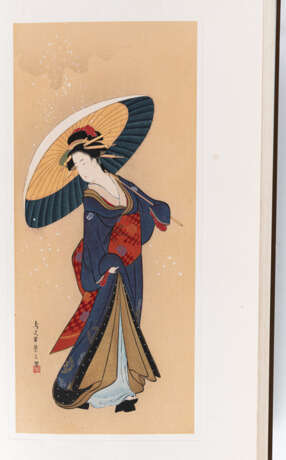 Drei Sachbücher über japanische Malereien und Holzschnitte - Foto 12