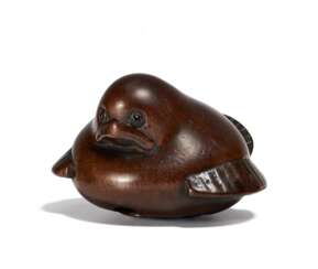 Netsuke: Fukura-suzume