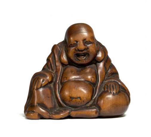 Netsuke: Sitzender Hotei - photo 1