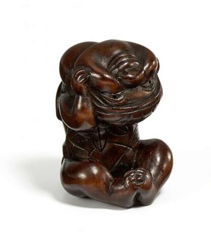 Netsuke: Karako mit Maske des Daikoku - Foto 1