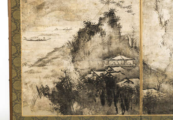 Zweiteiliger Faltschirm (Byobu) nach Soga Shôhaku (1730-1781) - Foto 3