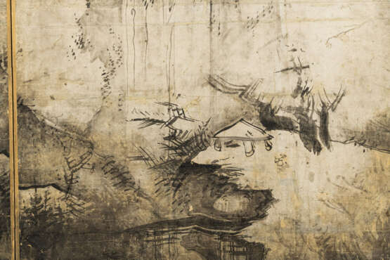 Zweiteiliger Faltschirm (Byobu) nach Soga Shôhaku (1730-1781) - Foto 4