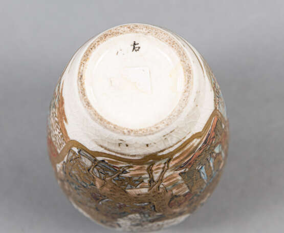 Drei Satsuma-Vasen und ein Paar Untersetzer - Foto 5