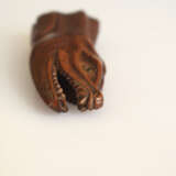 Netsuke eines Lachskopfes aus Buchsbaum - Foto 5