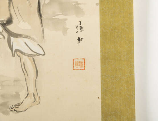 Zwei Malereien mit Tekkai Sennin bzw. Hotei - Foto 4