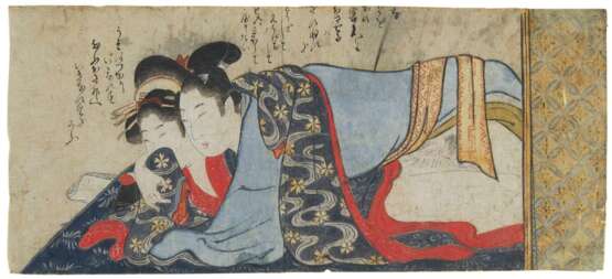 Zwei gemalte Shunga-Darstellungen - Foto 1