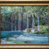 Painting “Waterfall in Antalya”, Canvas, Oil paint, Realist, Landscape painting, Russia, 2020 - photo 2