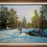 Painting “Snow and sun”, Canvas, Oil paint, Realist, Landscape painting, Russia, 2020 - photo 2