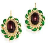 Garnet-Ear-Pendants - фото 1