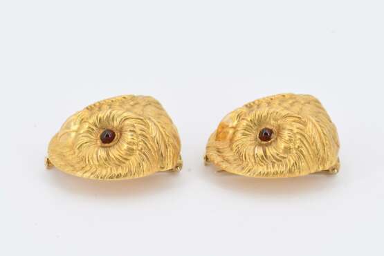 Two Brooches with Owl Faces - photo 2