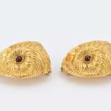 Two Brooches with Owl Faces - photo 2