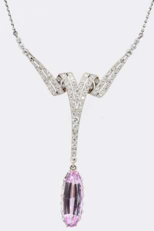 Topaz-Diamond-Necklace - photo 3