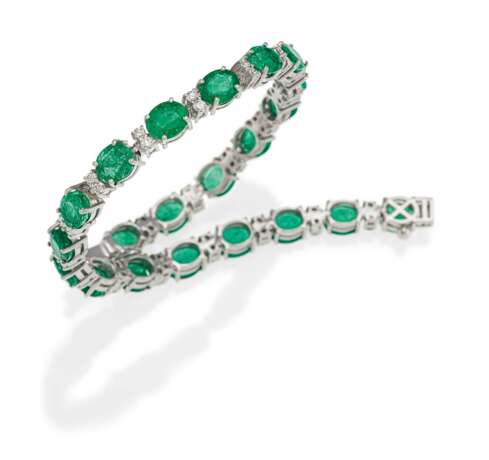 Emerald-Diamond-Bracelet - Foto 1