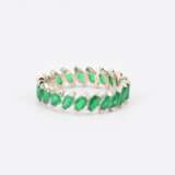 Emerald-Diamond-Set: 2 Necklaces, Bracelet, Ear Jewellery and 2 Rings - Foto 16