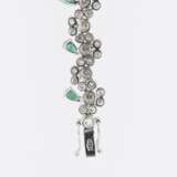 Emerald-Diamond-Set: 2 Necklaces, Bracelet, Ear Jewellery and 2 Rings - photo 7