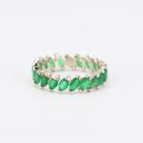 Emerald-Diamond-Set: 2 Necklaces, Bracelet, Ear Jewellery and 2 Rings - photo 12