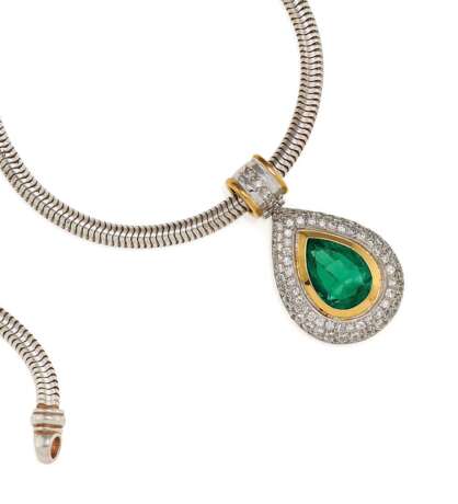 Emerald-Diamond-Pendant - photo 1