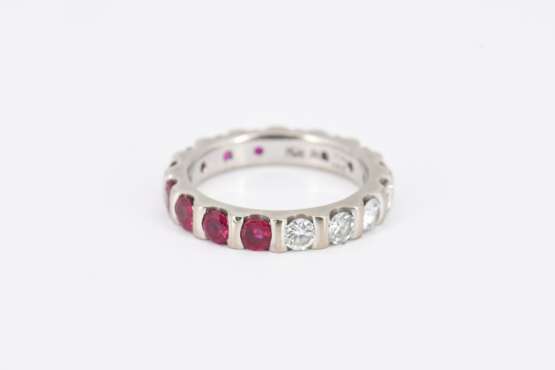 Ruby-Diamond-Memory-Ring - photo 3