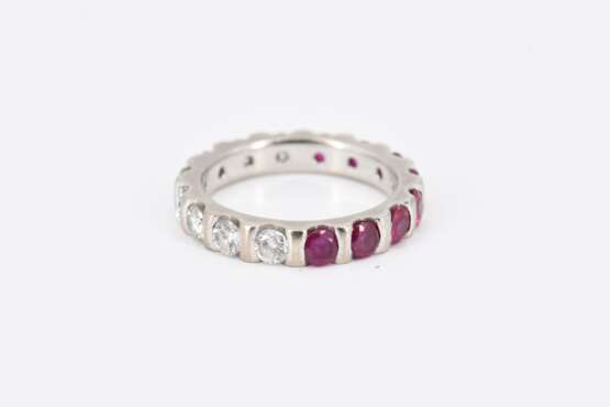 Ruby-Diamond-Memory-Ring - photo 5