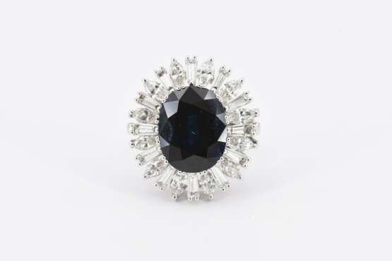 Sapphire-Diamond-Ring - photo 2