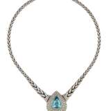 Aquamarine-Diamond-Necklace - фото 2
