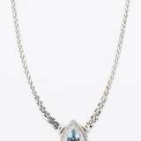 Aquamarine-Diamond-Necklace - Foto 3