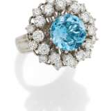 Aquamarine-Diamond-Ring - фото 1