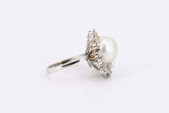 Pearl-Diamond-Set: Ring and Ear Stud Clips - фото 5