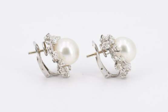 Pearl-Diamond-Set: Ring and Ear Stud Clips - photo 7