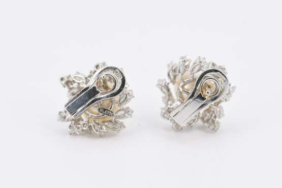 Pearl-Diamond-Set: Ring and Ear Stud Clips - photo 8
