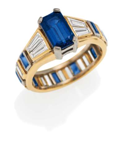 Diamond-Sapphire-Ring - Foto 1