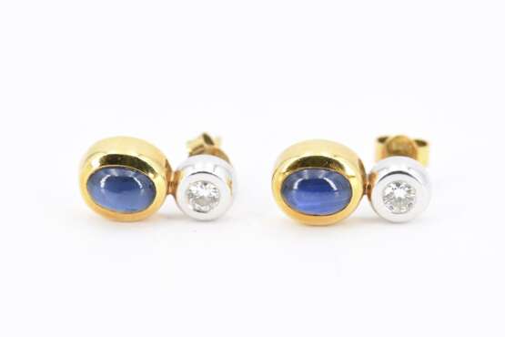 Sapphire-Diamond-Set: Necklace and Ear Studs - photo 4