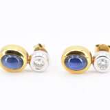 Sapphire-Diamond-Set: Necklace and Ear Studs - Foto 4