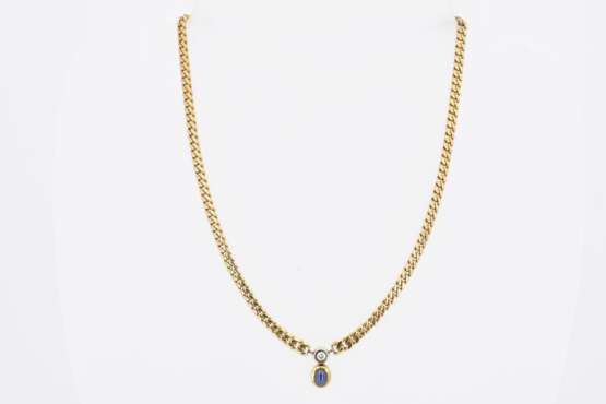Sapphire-Diamond-Set: Necklace and Ear Studs - photo 6