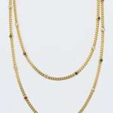Gemstone-Diamond-Curb Necklace - фото 2