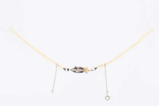 Historic Sapphire-Pearl-Diamond-Necklace - photo 4