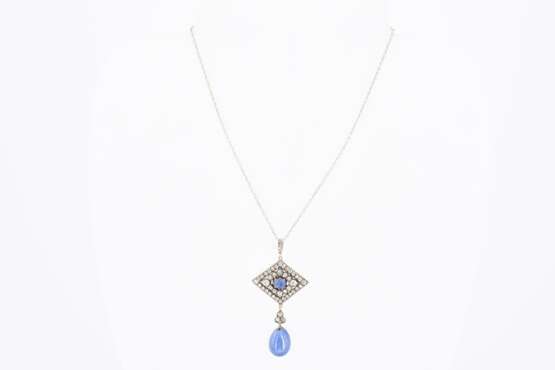 Sapphire-Diamond-Pendant - photo 2