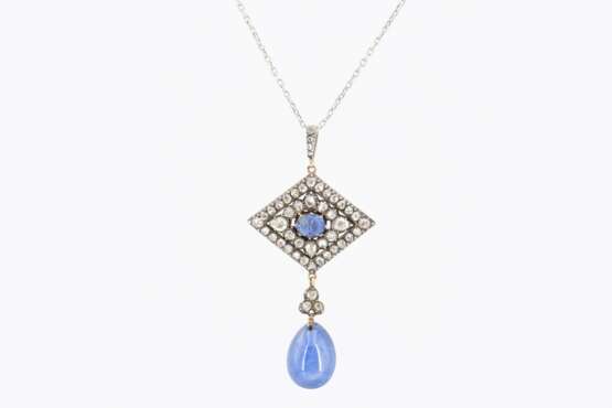 Sapphire-Diamond-Pendant - Foto 3