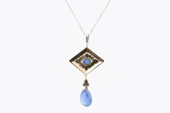 Sapphire-Diamond-Pendant - Foto 4