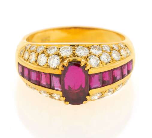 Ruby-Diamond-Ring - Foto 1