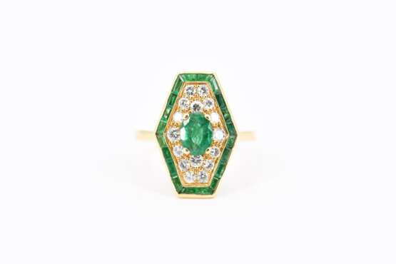 Emerald-Diamond-Ring - Foto 2