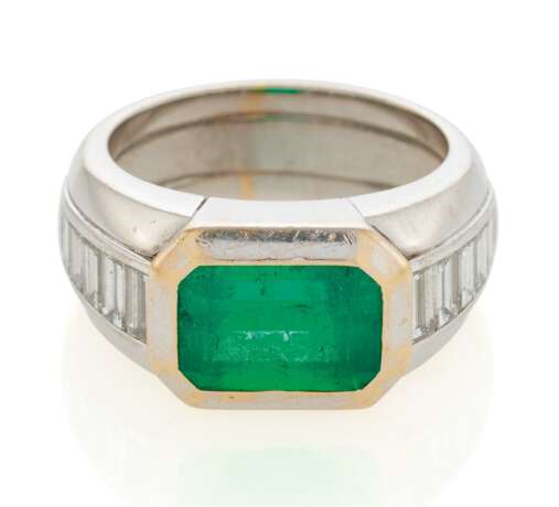 Emerald-Diamond-Ring - Foto 1