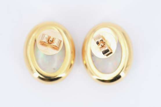 Opal-Diamond-Ear Studs - фото 4