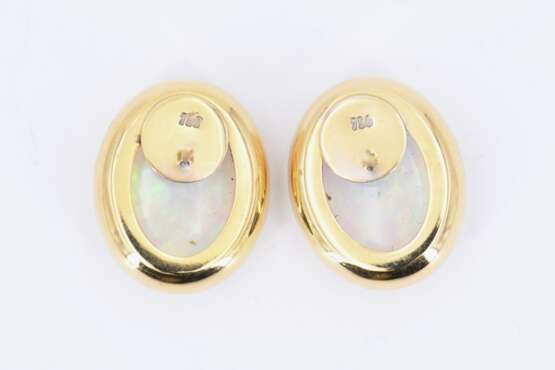 Opal-Diamond-Ear Studs - photo 5