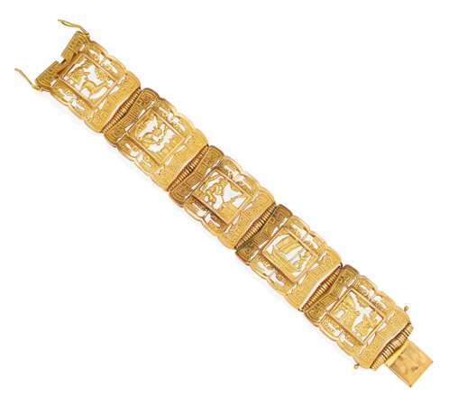 Gold-Bracelet with Inca-Motifs - photo 3