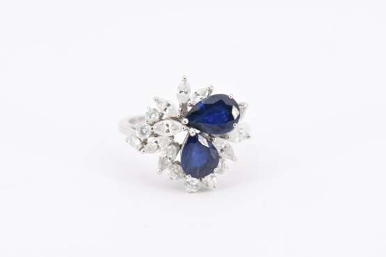 Sapphire-Diamond-Ring - photo 2