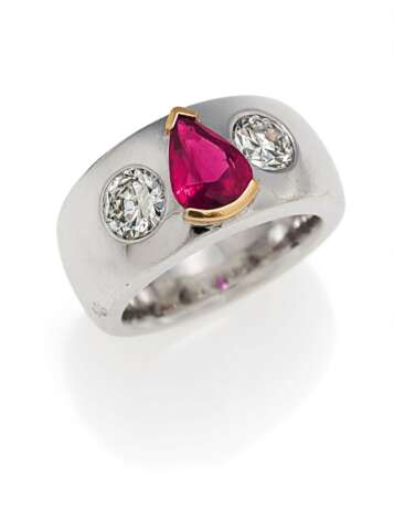 Ruby-Diamond-Ring - photo 1