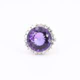 Amethyst-Diamond-Ring - фото 2