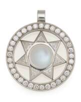 Moon Stone-Diamond-Pendant-Necklace