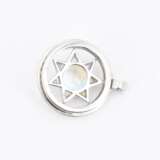 Moon Stone-Diamond-Pendant-Necklace - фото 4